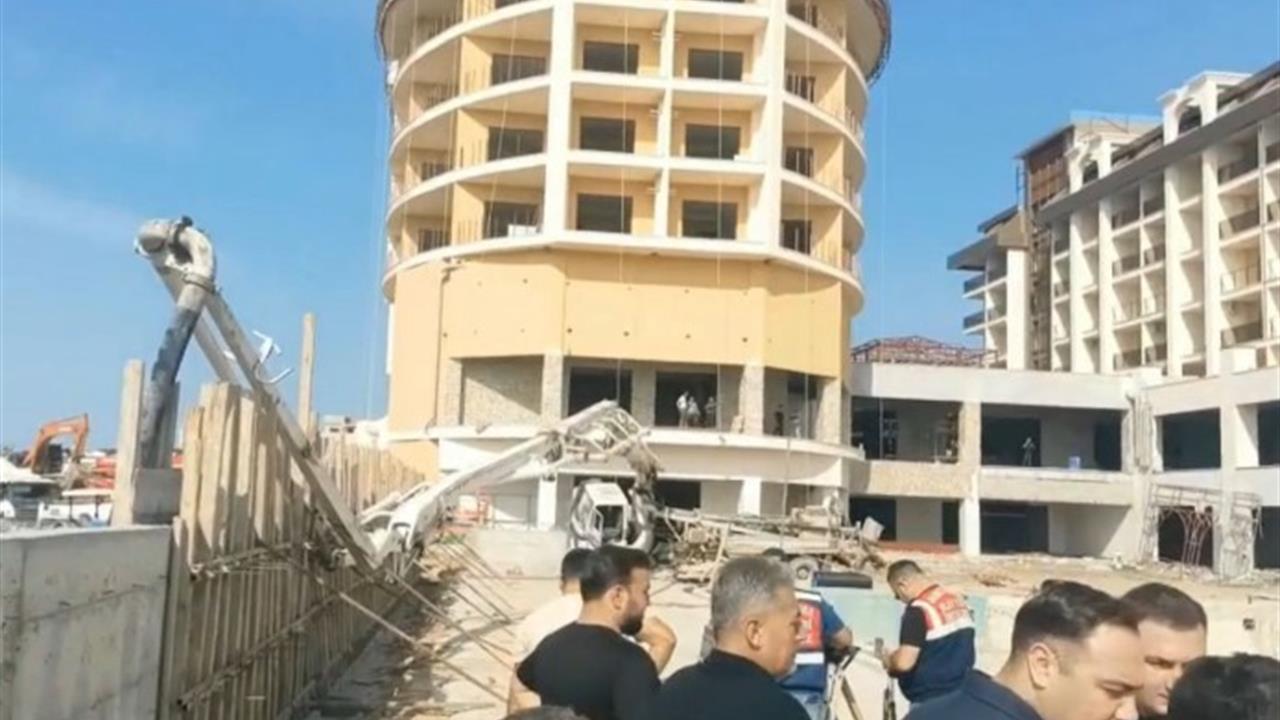 Antalya Alanya'da Otel İnşaatında Beton Mikseri Nedeniyle Bir İşçi Hayatını Kaybetti