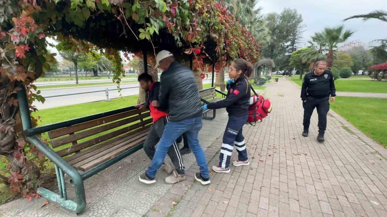 Samsun İlkadım'da Alkol Tüketen Bir Şahıs Hastaneye Kaldırıldı