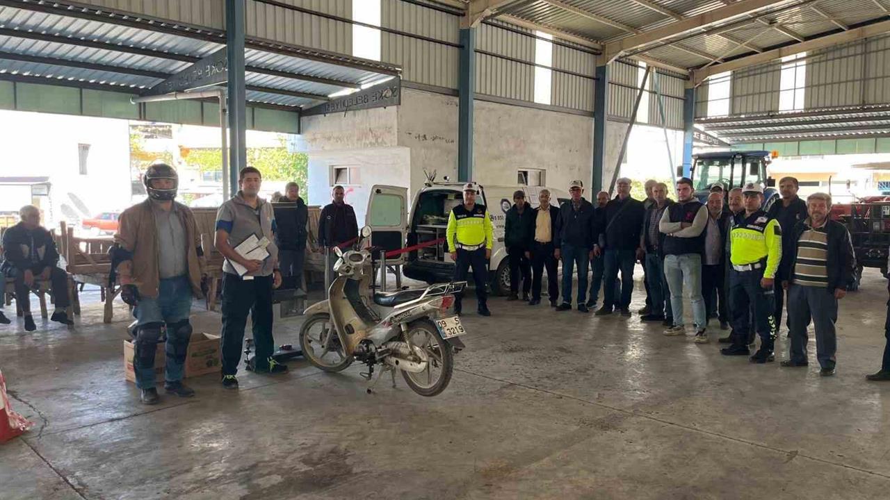 Söke Bağarası'nda Traktör ve Motosiklet Sürücülerine Eğitim Gerçekleştirildi