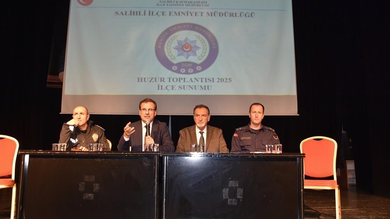 Manisa Salihli'de Gerçekleştirilen Huzur Toplantısında Güvenlik Konuları Görüşüldü