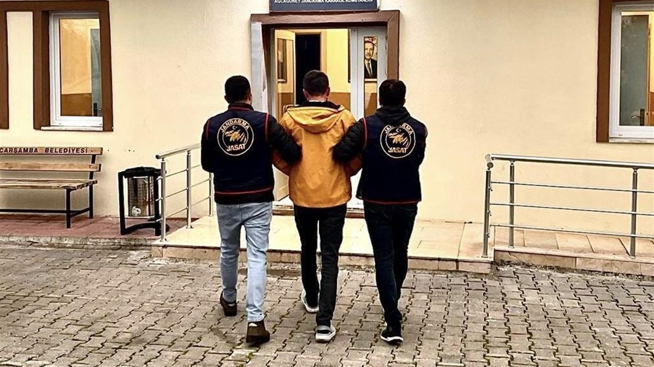 Samsun Çarşamba'da 15 Yıl Hapis Cezası Olan Şahıs Jandarma Tarafından Gözaltına Alındı
