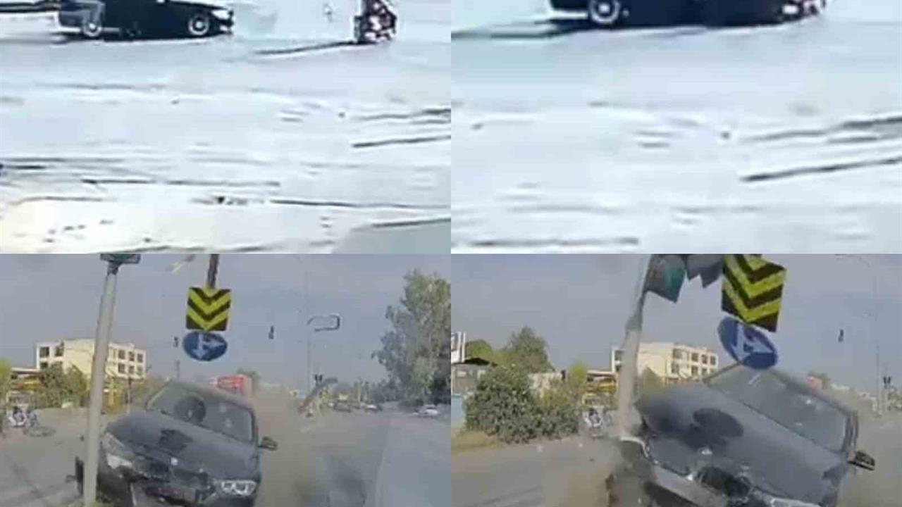 Adana Seyhan'da Kırmızı Işıkta Geçen Otomobil Motosiklete Çarptı