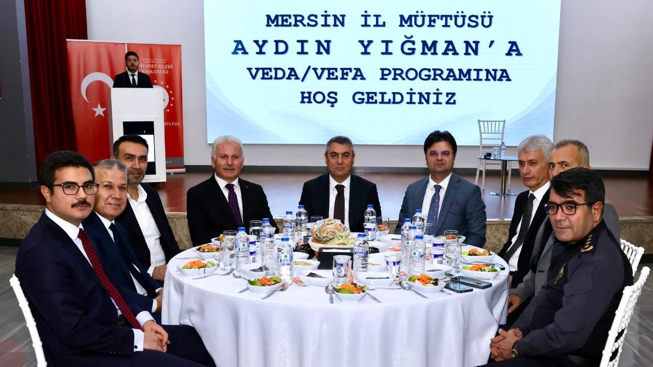 Mersin İl Müftüsü Aydın Yığman İçin Veda Programı Düzenlendi