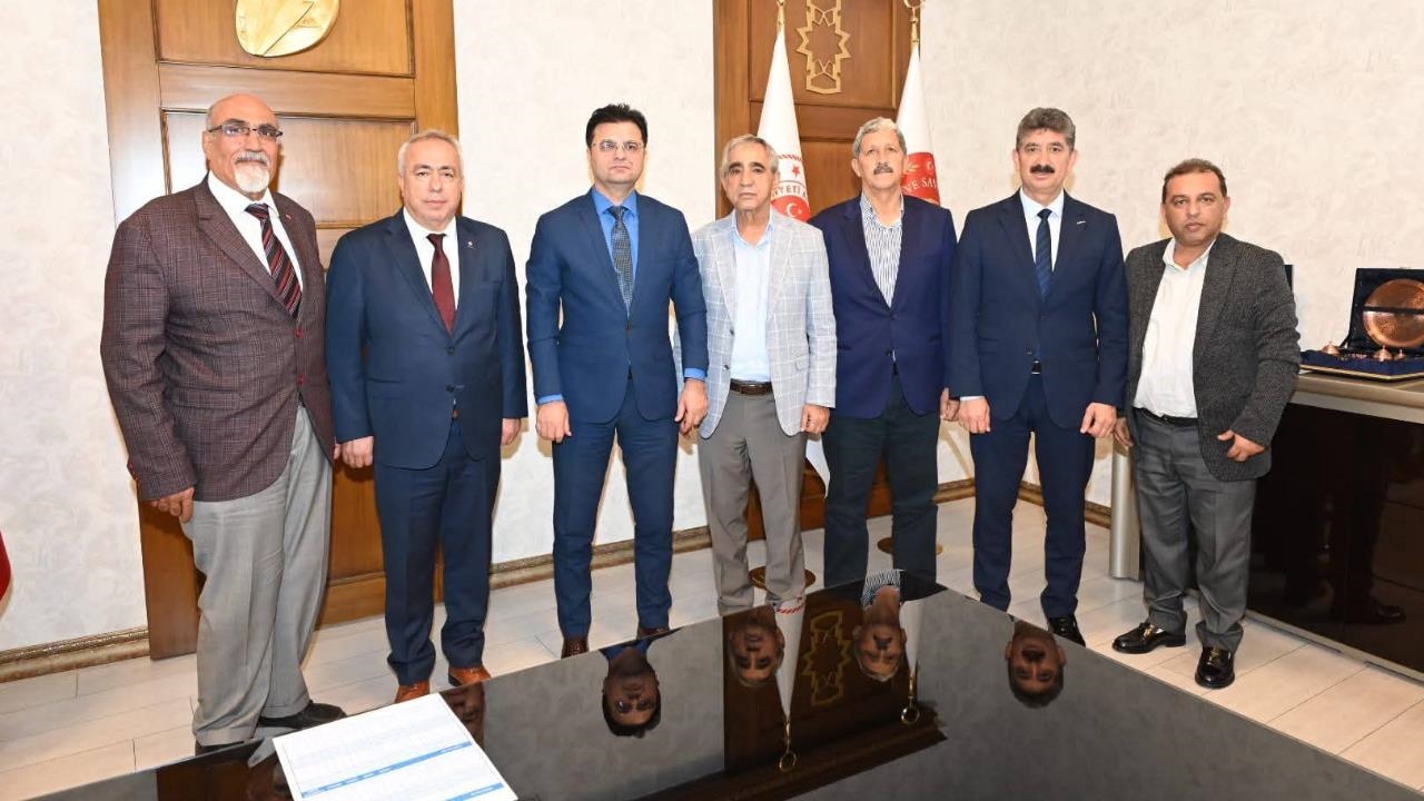 Başkan Sarı, Mersin Adli Yargı Adalet Komisyonu Başkanı Serdar Ceylan İle Görüştü