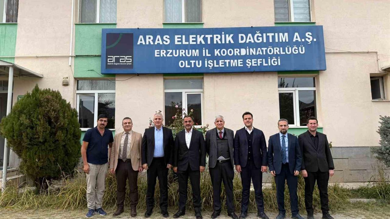 Aras EDAŞ Yönetimi Erzurum'un Narman, Oltu, Uzundere ve Tortum İlçelerinde Saha Ziyaretlerinde Bulundu
