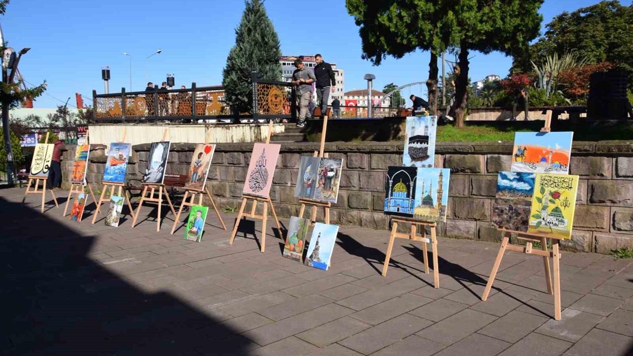 Giresun Görele'de "Genç Eller Camide Renkler" Sergisi Ziyarete Açıldı