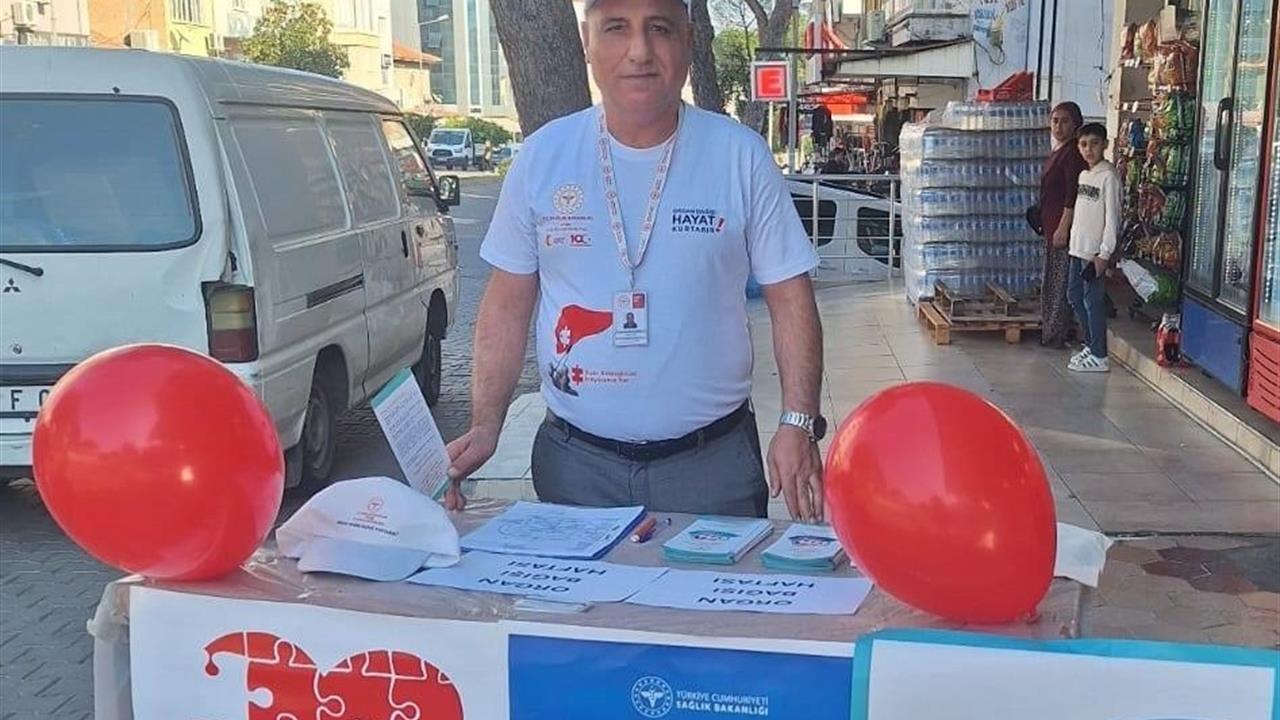 Kuyucak'ta Organ Bağışı Haftası Kapsamında Bilgilendirme Yapıldı