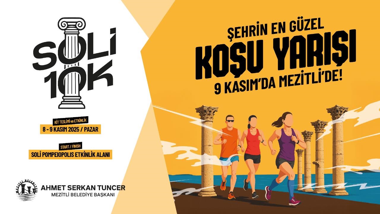 Mezitli’de Tarih, Doğa ve Spor Aynı Parkurda Buluşuyor, Soli10k Başlıyor!