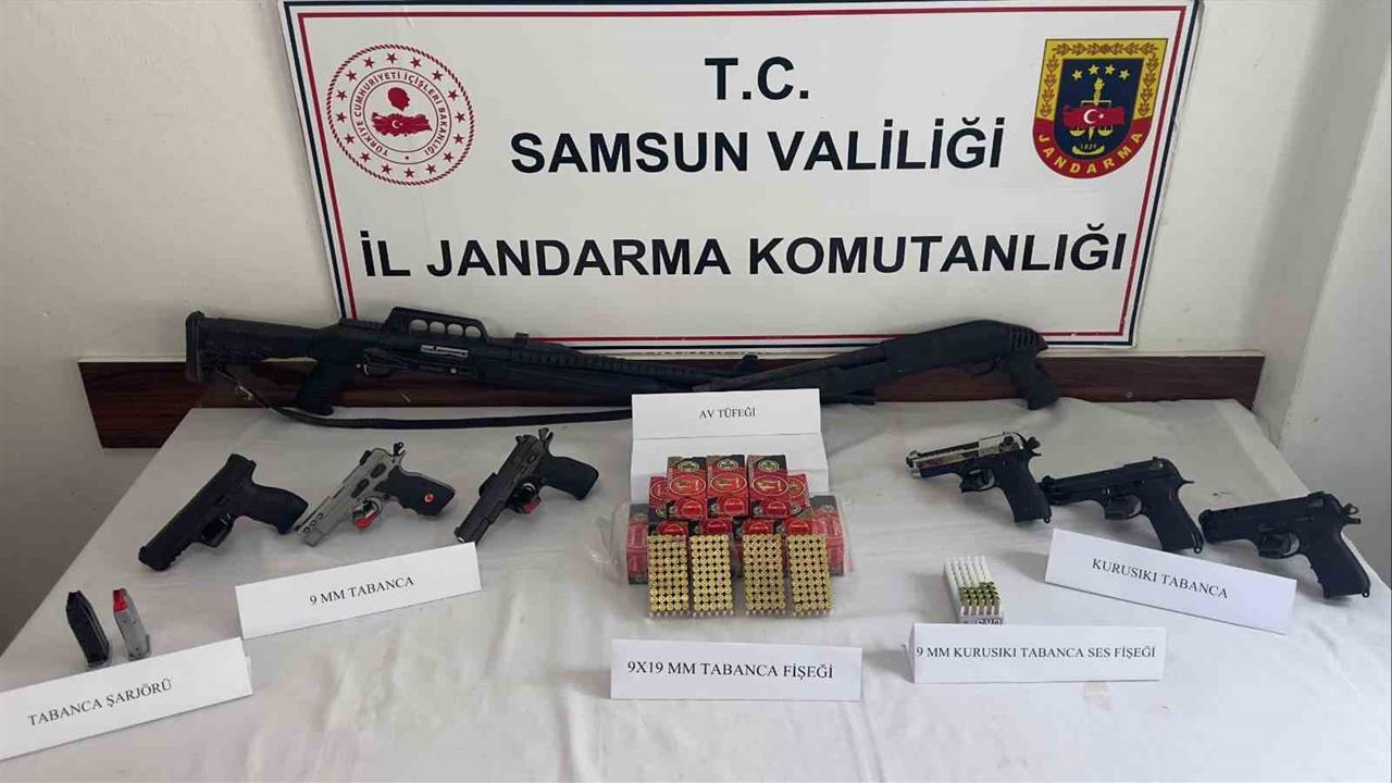 Samsun Ayvacık ve İlkadım'da Silah ve Uyuşturucu Operasyonu Gerçekleştirildi