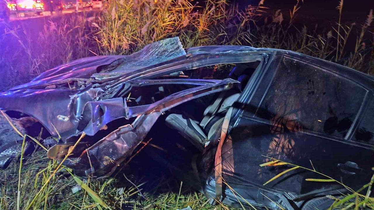 Çorum Sungurlu'da Takla Atan Araçta 1 Kişi Yaralandı