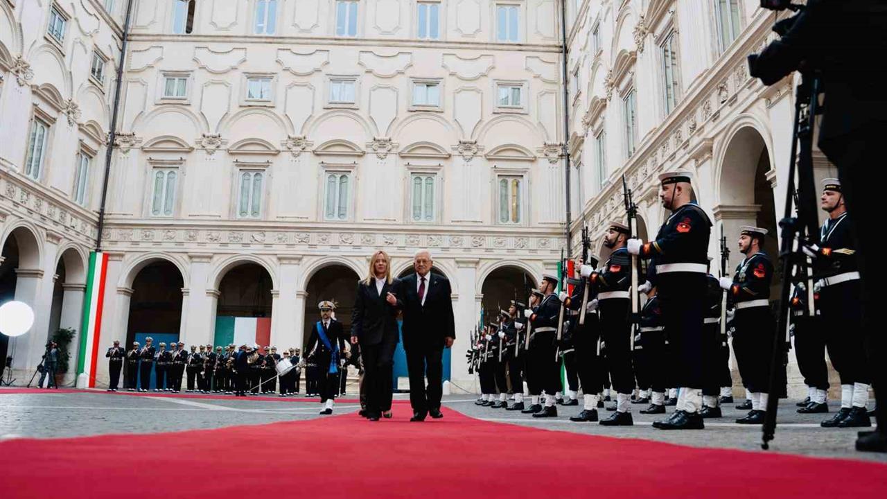 İtalya Roma'da Başbakan Meloni ile Filistin Devlet Başkanı Abbas Görüştü