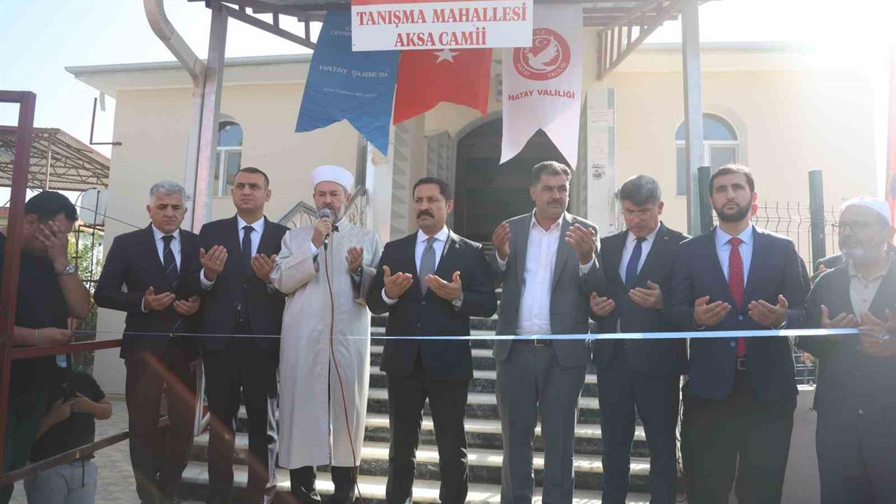Hatay Antakya'da 107. Cami Olan Aksa Camii İbadete Sunuldu