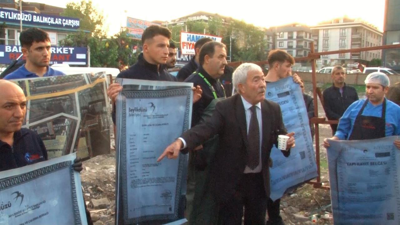 Beylikdüzü'nde Esnaf ile Zabıta Arasında Gergin Anlar Yaşandı