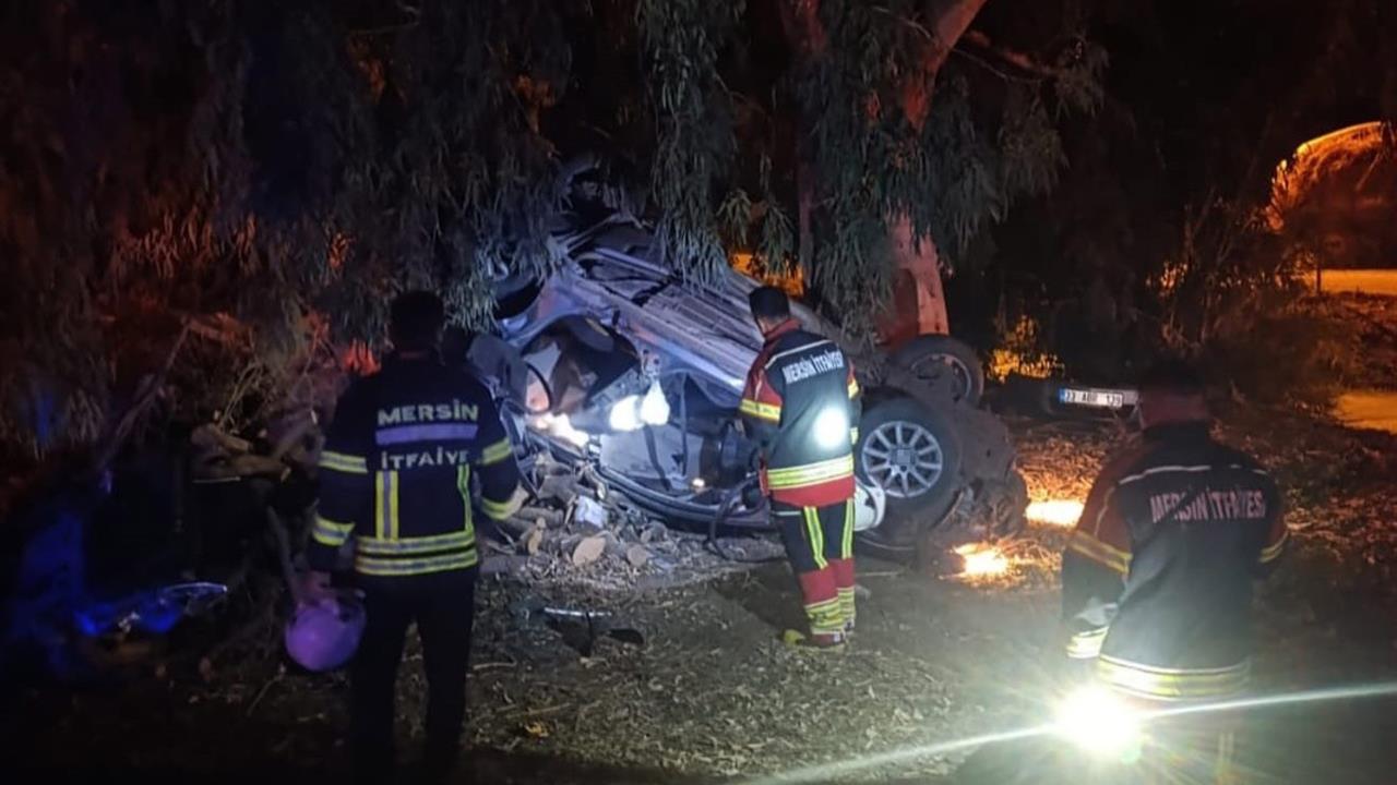 Mersin Silifke'de Takla Atan Otomobilde 1 Ölü, 3 Yaralı