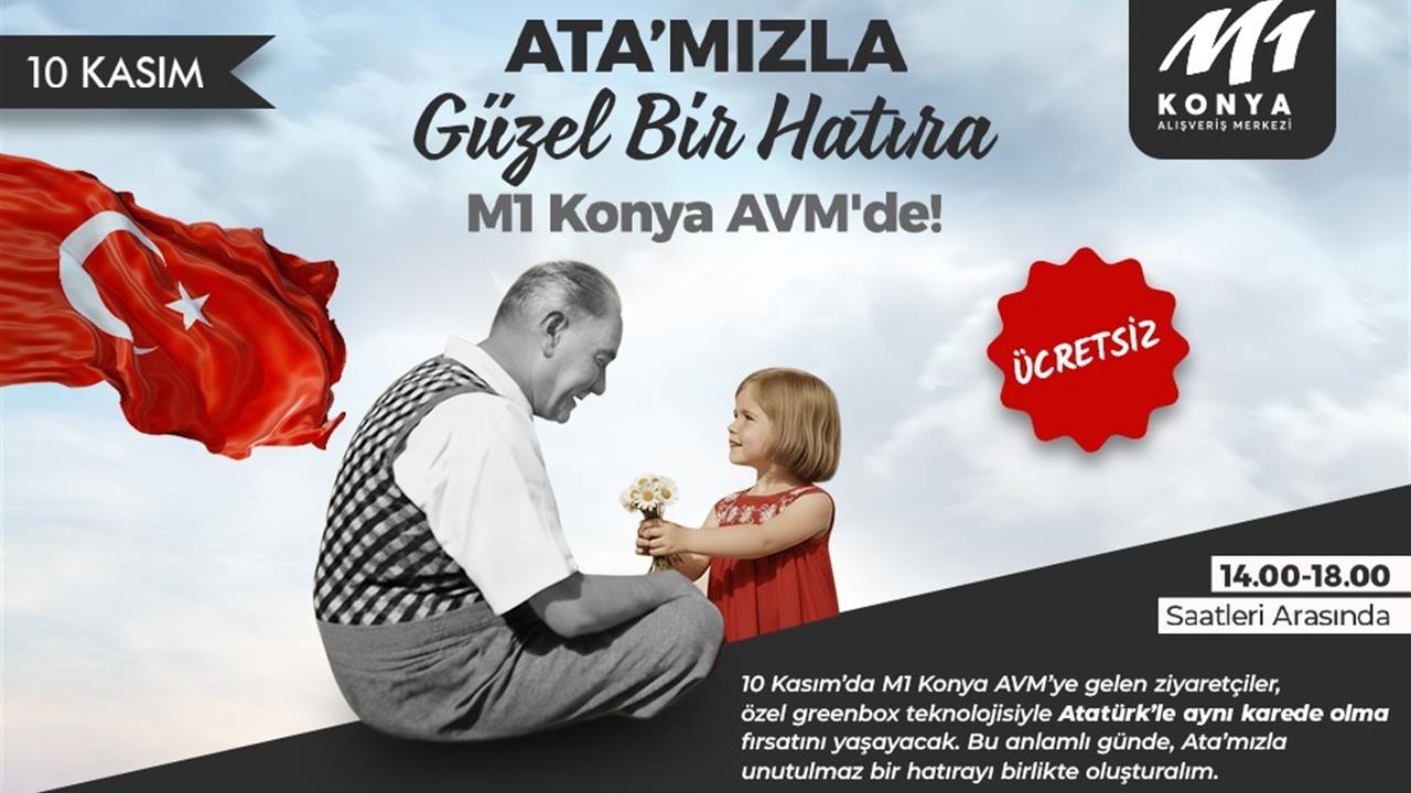 M1 Konya AVM, 10 Kasım'da Dijital Hatıra Etkinliği Düzenliyor