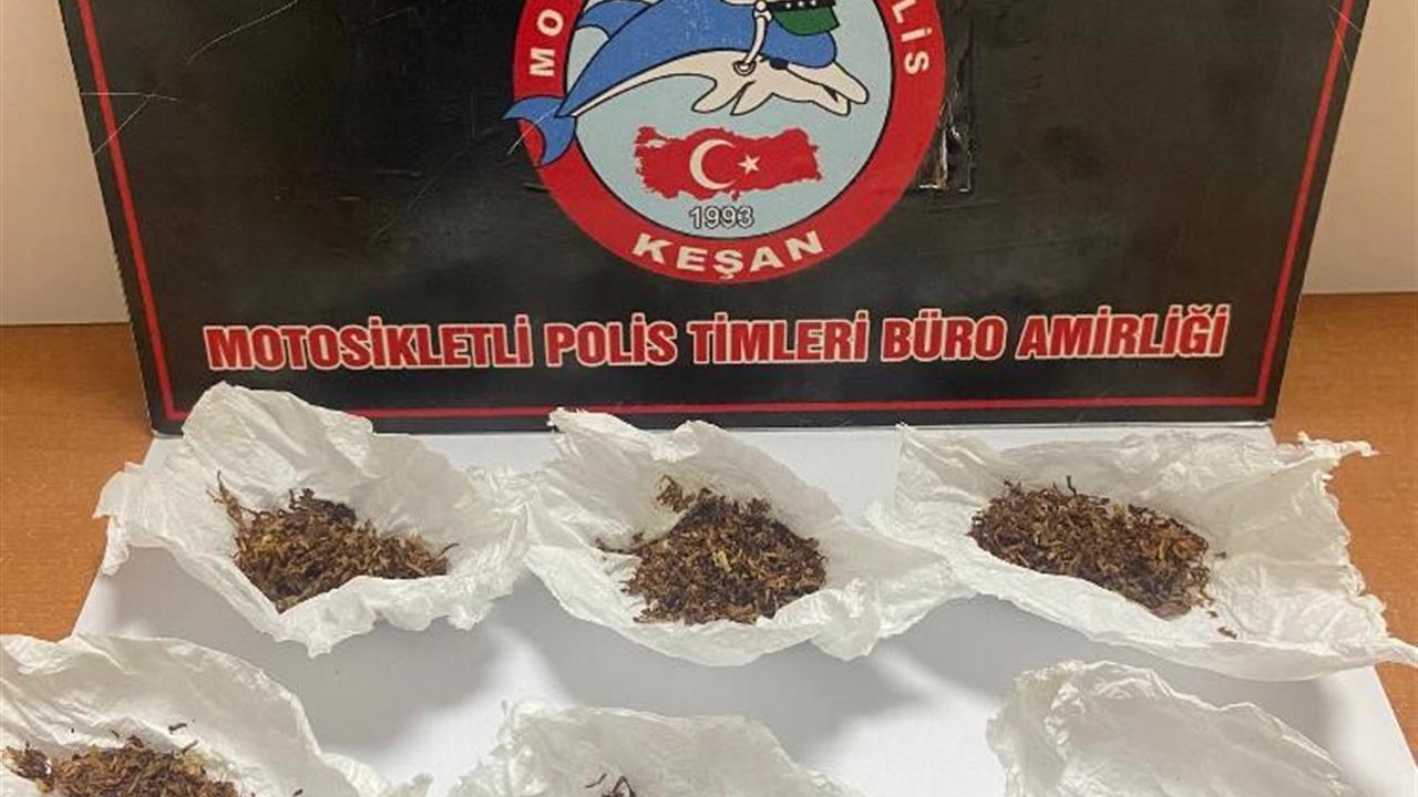 Edirne Keşan'da Uyuşturucuya Bulanmış Tütün Ele Geçirildi