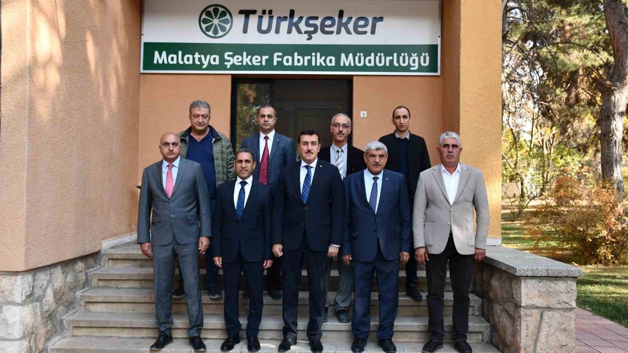 Malatya'da Şeker Fabrikası Ziyaretinde Ekonomik Katkılar Vurgulandı