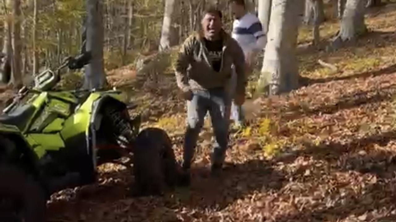 Balıkesir'de ATV ile Off Road Yapan Sporcunun Takla Attığı Kaza Kameralarda