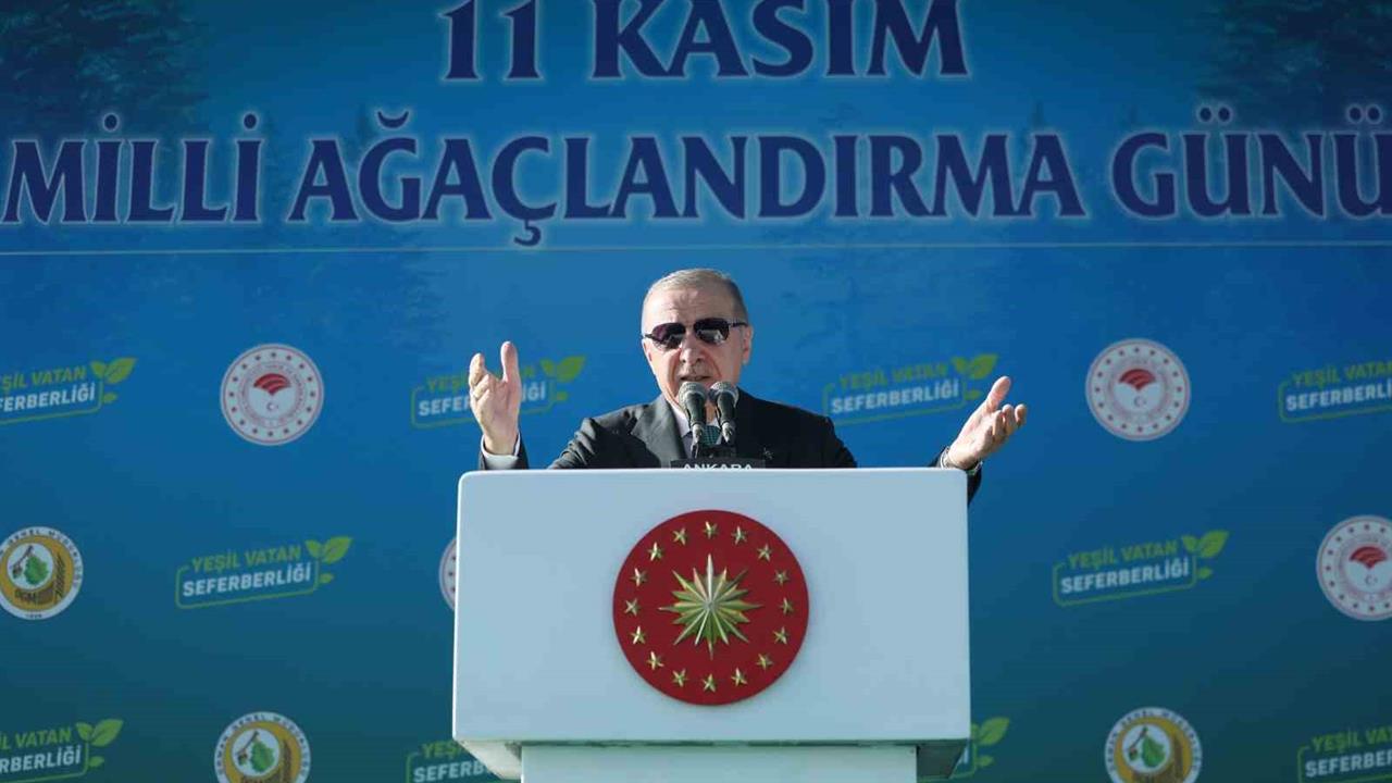 Cumhurbaşkanı Erdoğan, Türkiye genelinde 7,5 milyar fidan ve tohumun toprakla buluşturulduğunu açıkladı.