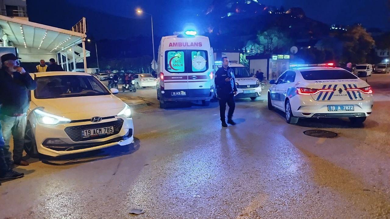 Çorum Osmancık'ta Otomobil ve Motosiklet Çarpıştı: 1 Yaralı