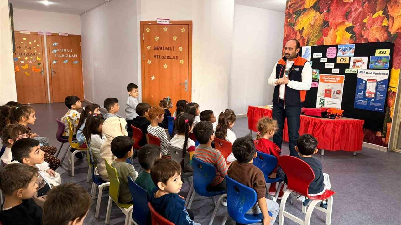Elazığ'da Anaokulu Öğrencilerine Yönelik Afet Farkındalık Eğitimi Düzenlendi