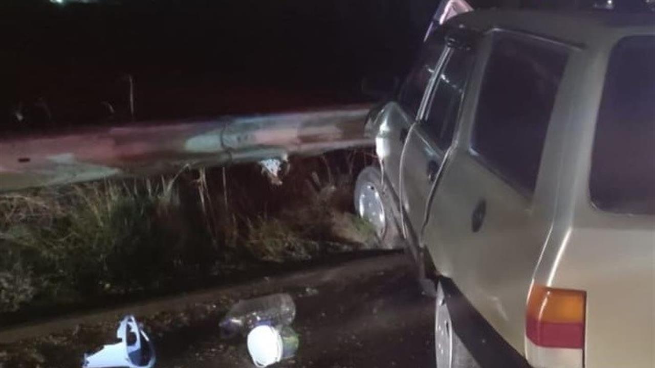 Bilecik'te Kontrolden Çıkan Otomobilin Refüje Çarpması Sonucu 1 Kişi Yaralandı