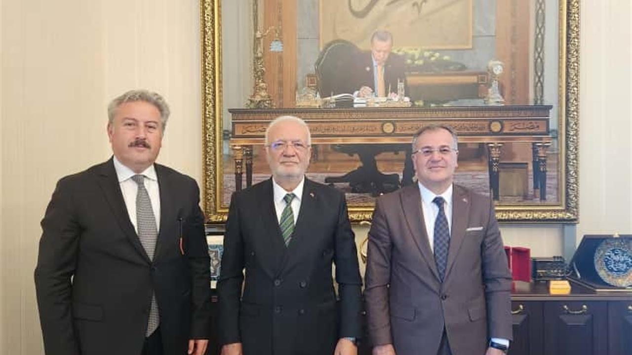 Hacılar'da Belediye Başkanı Özdoğan, AK Parti Genel Başkan Vekili Elitaş'ı Ziyaret Etti