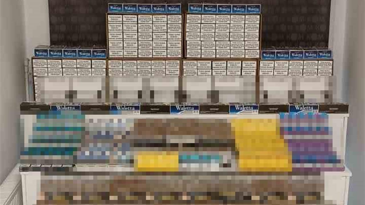 Kocaeli Gölcük'te Düzenlenen Operasyonda 158 Bin Kaçak Makaron Ele Geçirildi