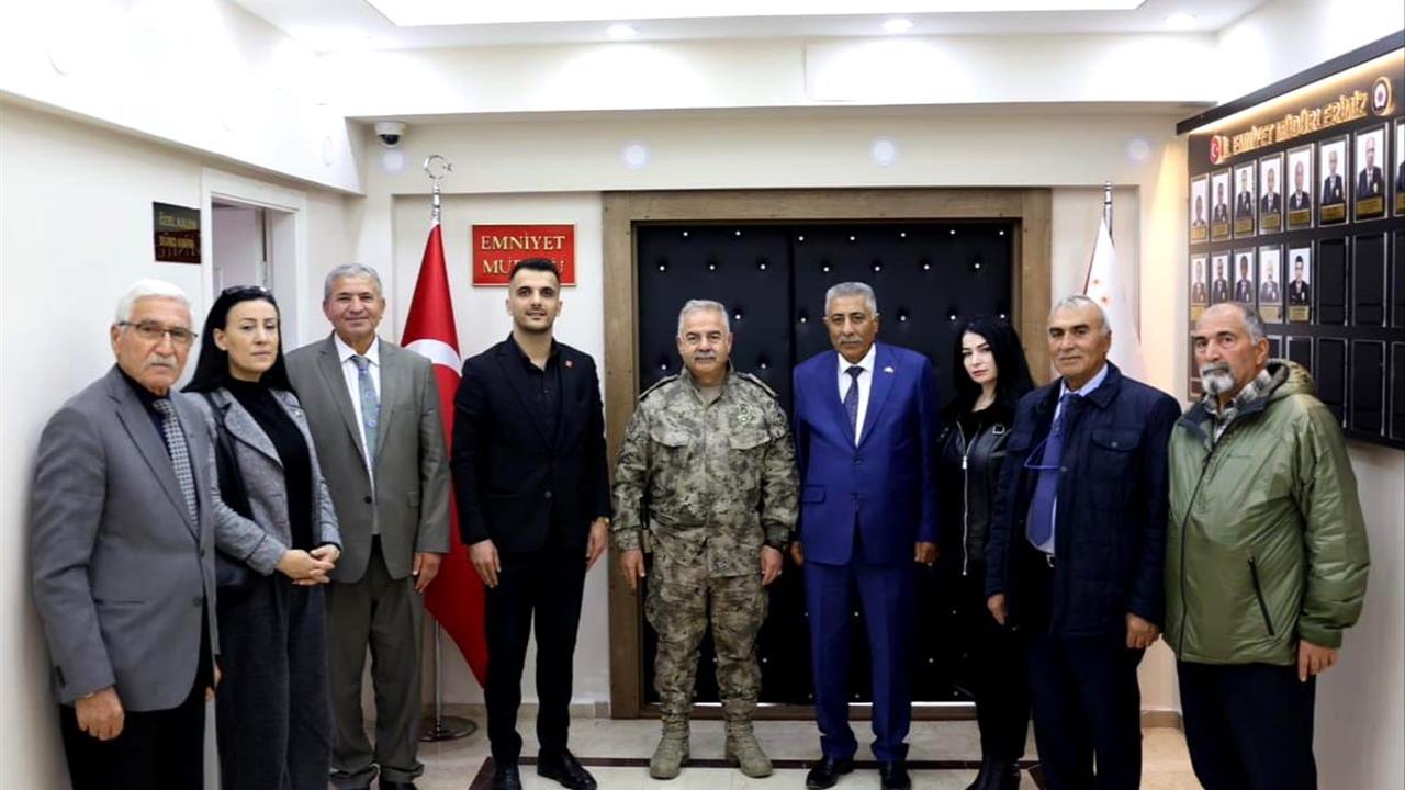 CHP Iğdır İl Başkanı Nizamettin Ada, Emniyet Müdürü Turgay’ı ziyaret etti.