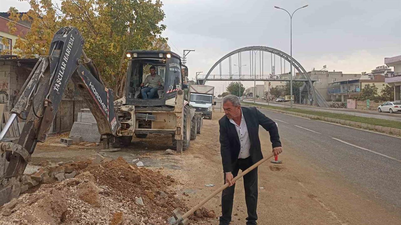 Gaziantep Araban'da Doğalgaz Hattı Çalışmaları Devam Ediyor