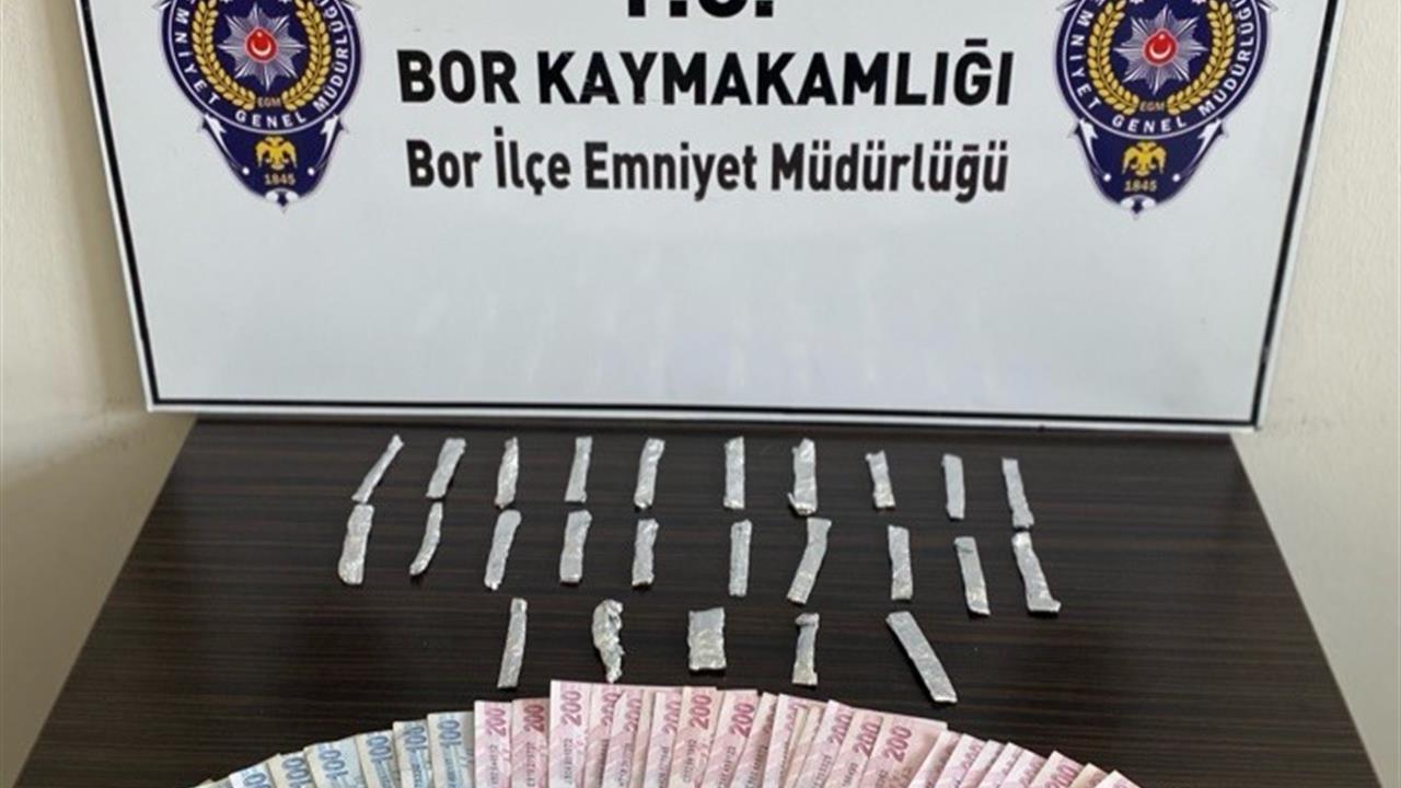 Niğde Bor'da Uyuşturucu Operasyonu Sonucu 1 Kişi Tutuklandı