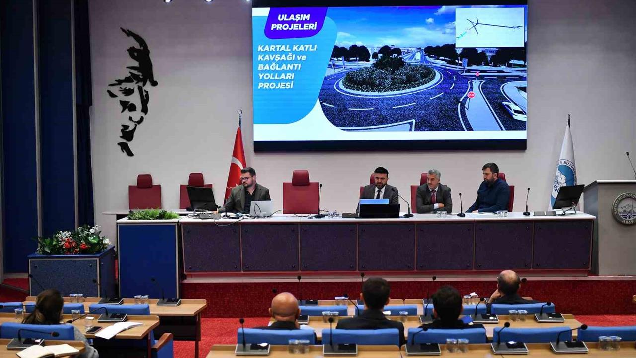 Kayseri Büyükşehir Belediyesi, Kartal Kavşağı ve Bağlantı Yolları Projesi için İhale Toplantısı Düzenledi
