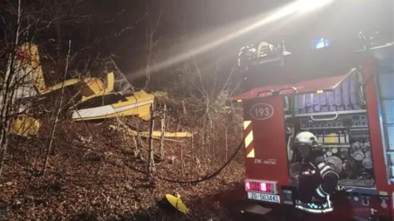 Hırvatistan Senj'de Düşen Uçakta 1 Pilot Şehit Oldu