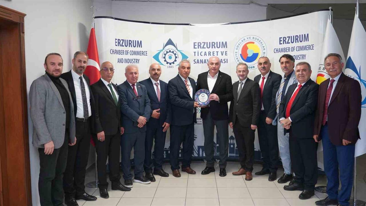 Erzurum'da UMSİDER Heyeti ETSO'yu Ziyaret Etti