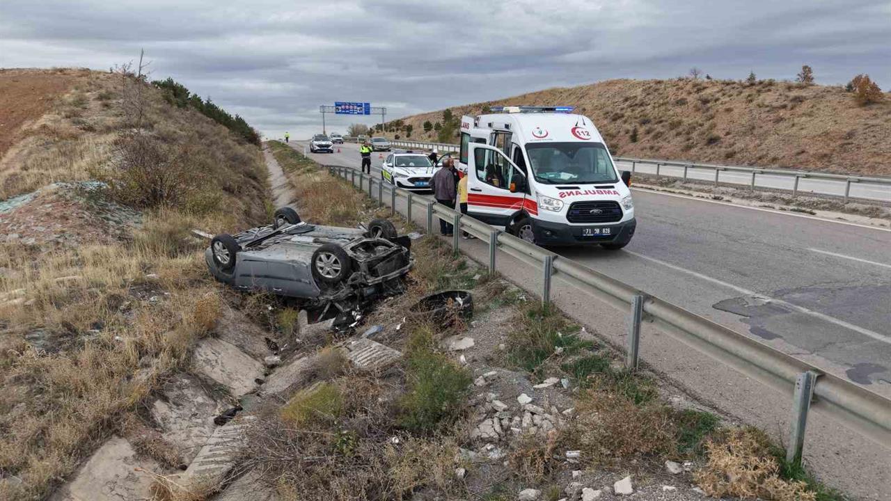 Kırıkkale'de Meydana Gelen Trafik Kazasında 7 Kişi Yaralandı