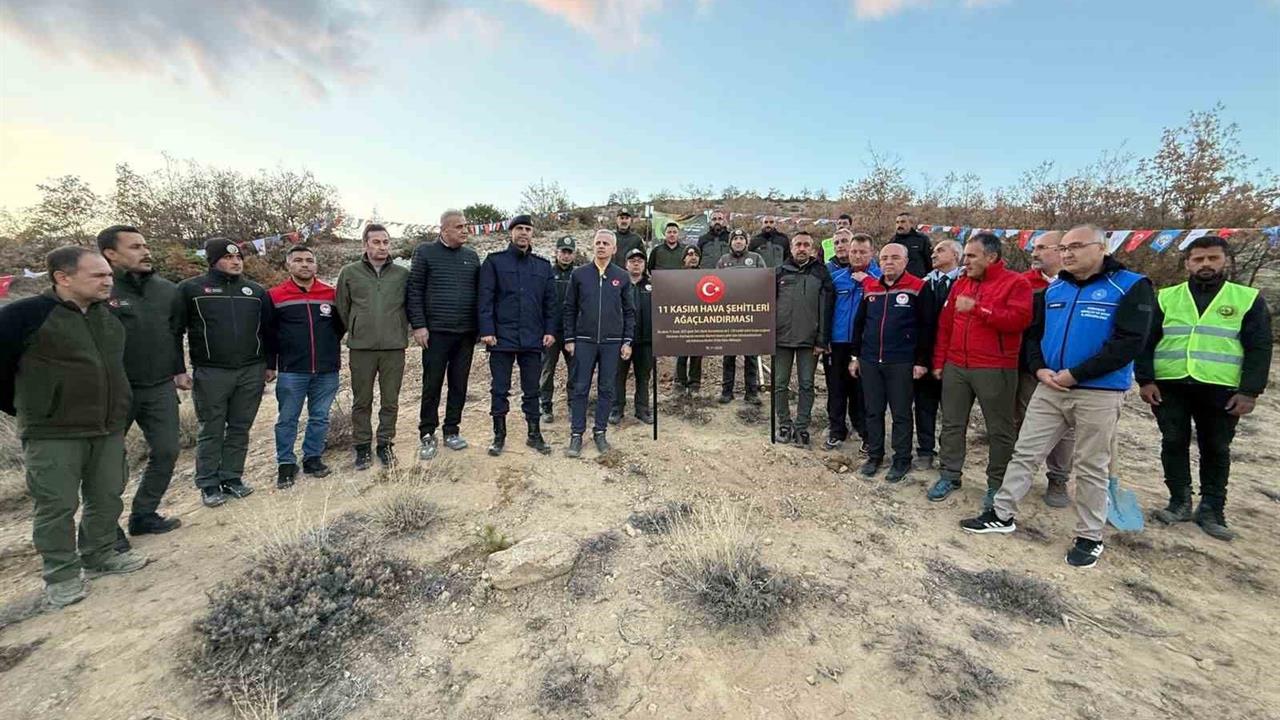 Karaman'da Şehit Askerler İçin Fidan Dikim Etkinliği Gerçekleştirildi