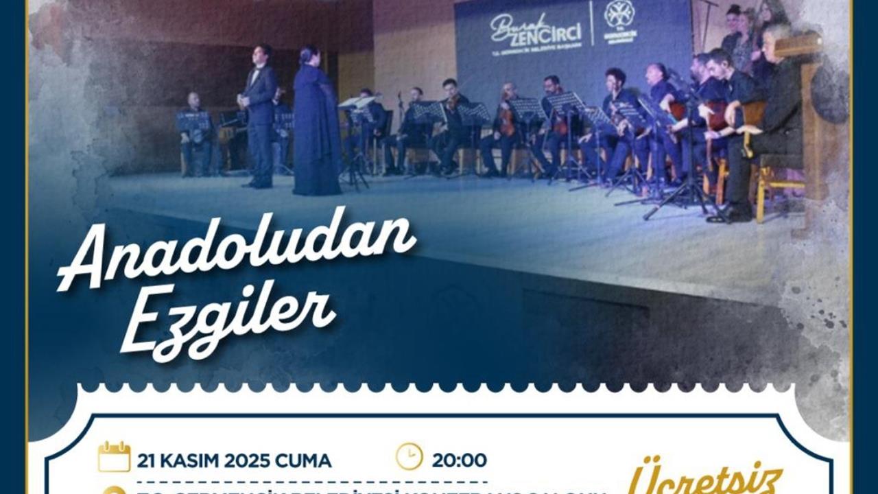 Germencik'de Ücretsiz Anadolu'dan Ezgiler Konseri Düzenlenecek
