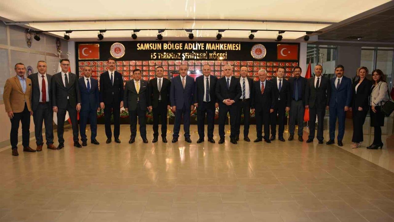 Samsun Adliyelerine HSK Üyeleri Tarafından Ziyaret Yapıldı