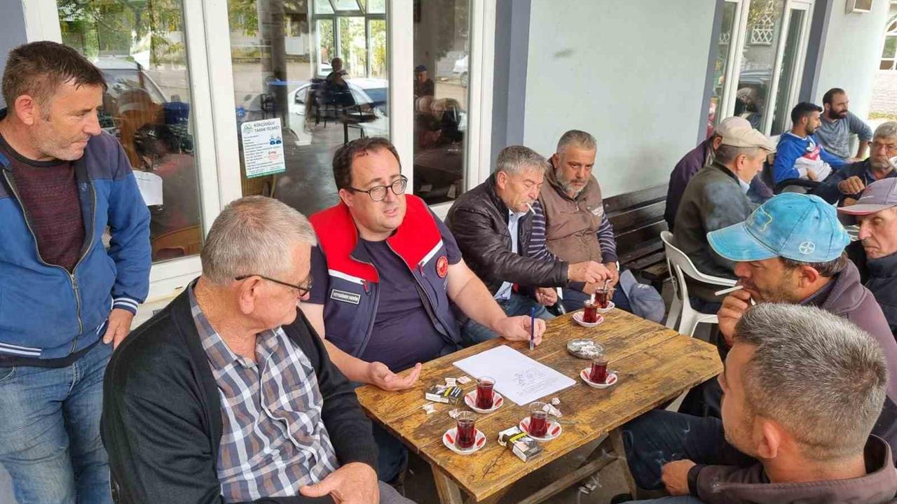 Çanakkale'de Çiftçilere Hayvan Hastalıkları ve Salgın Tedbirleri Hakkında Bilgilendirme Yapıldı
