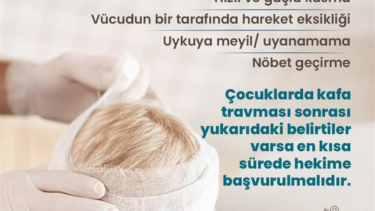 Aydın'da İki Yaş Altı Çocuklar İçin Kafa Travması Riskine Dikkat