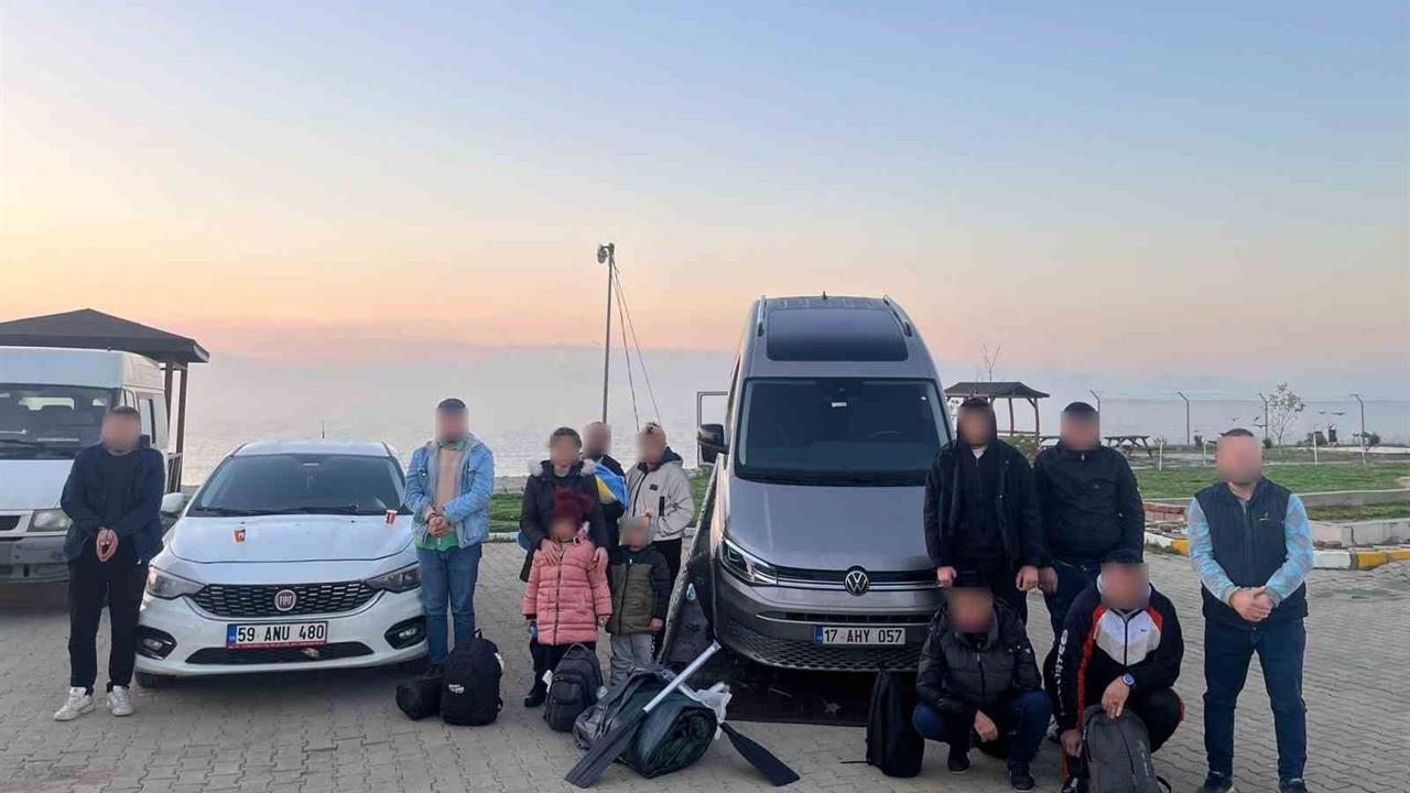 Tekirdağ'da Gerçekleştirilen Operasyonda 20 Düzensiz Göçmen ve 6 Organizatör Gözaltına Alındı