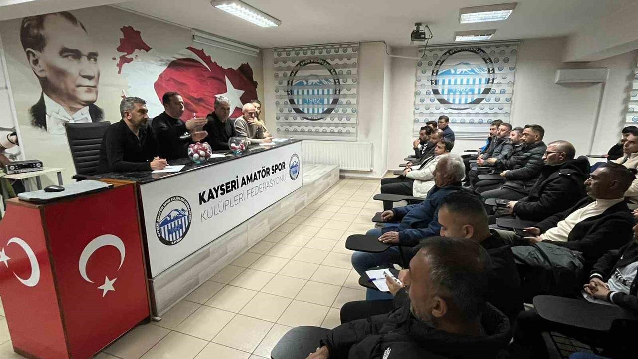 Kayseri'de U14 Ligi 2025-2026 Fikstür Çekimi Gerçekleştirildi