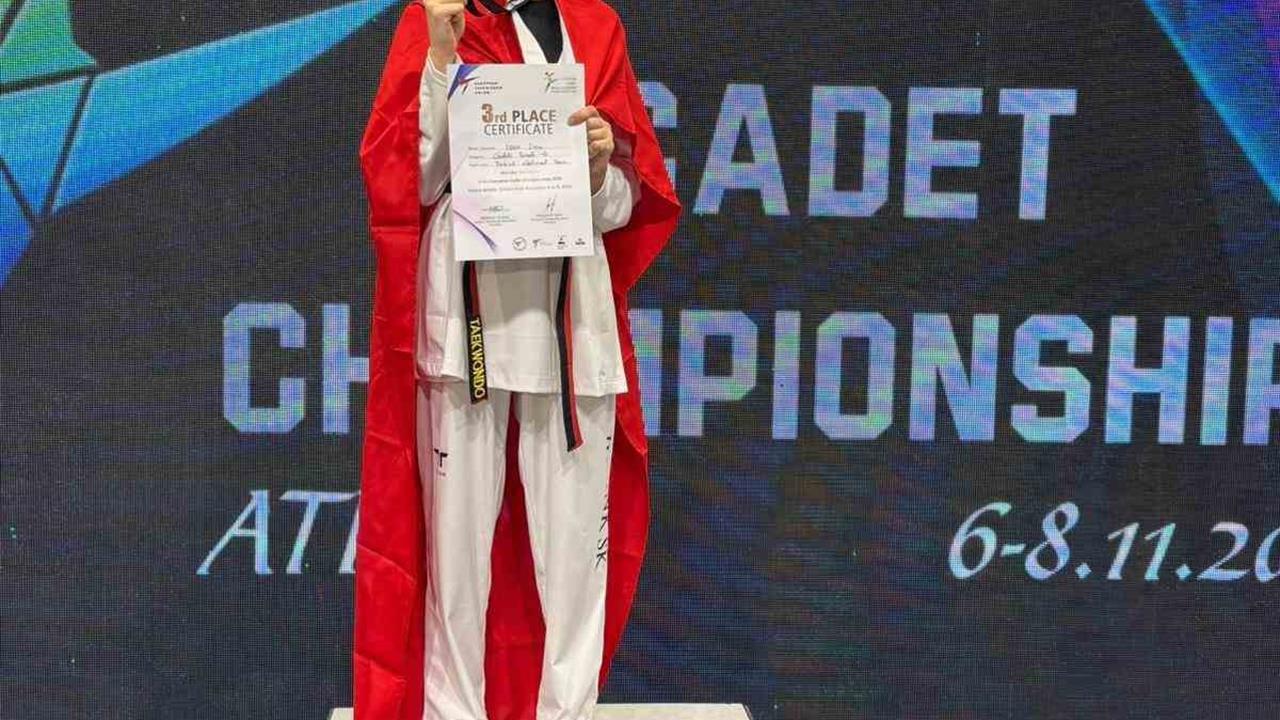 Bilecik'ten İrem İşel, Yıldızlar Taekwondo Avrupa Şampiyonası'nda Üçüncü Oldu