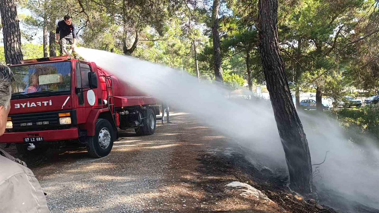 Antalya Manavgat'ta Ormanlık Alanda Çıkan Yangın, Vatandaşların Müdahalesiyle Söndürüldü