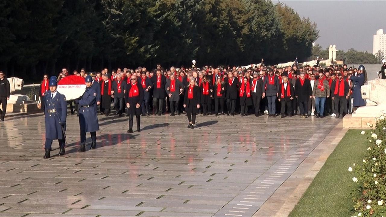 Ankara'da ASO 62’inci Kuruluş Yıl Dönümünde Anıtkabir'i Ziyaret Etti