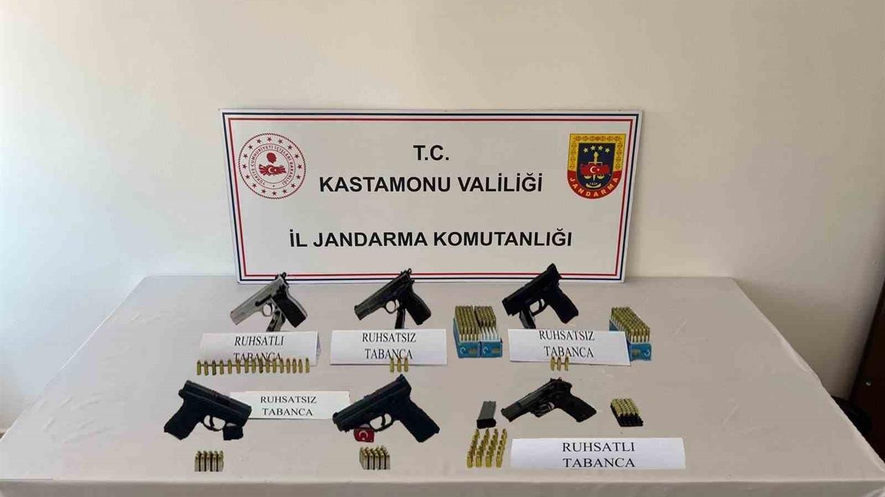 Kastamonu'da Düğünlerde Havai Ateş Açan 6 Şahıs Jandarma Tarafından Gözaltına Alındı