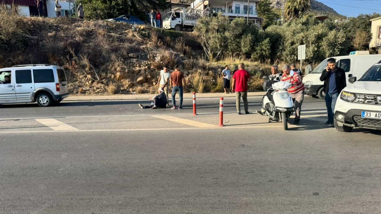 Aydıncık D-400 Yolu Üzerinde Gerçekleşen Motosiklet Kazasında Sürücü Yaralandı