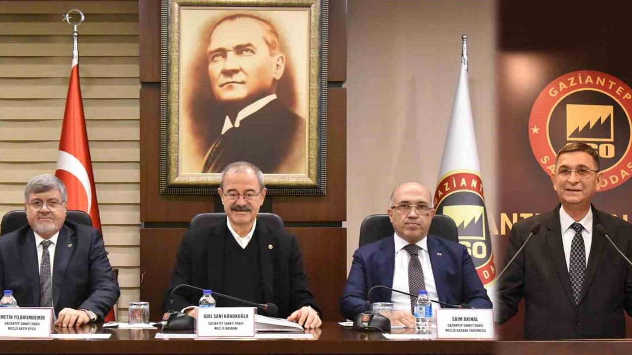 Gaziantep'te GSO Kasım Ayı Meclis Toplantısında Ekonomik Durum Değerlendirildi