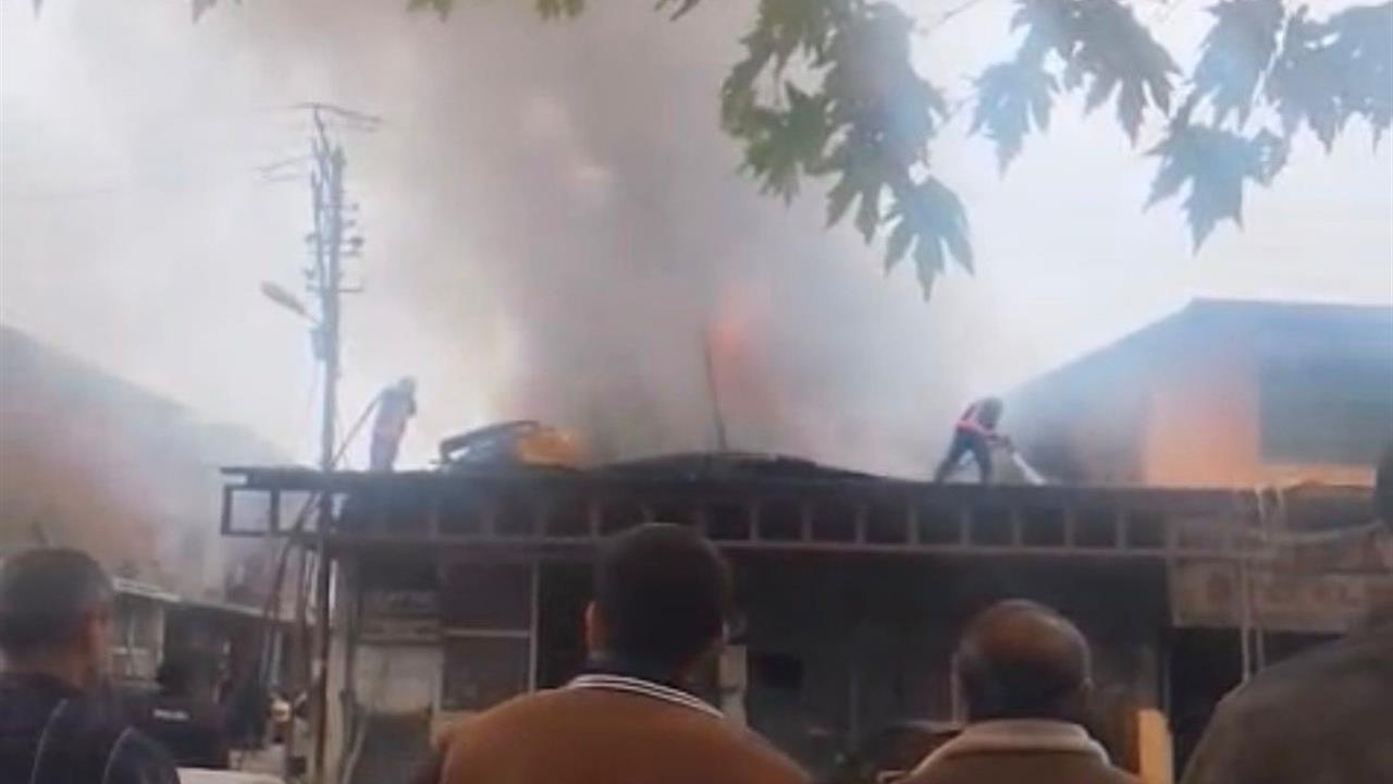 Malatya Yeşilyurt'taki Küçük Sanayi Sitesi'nde Yangın Olayı Yaşandı