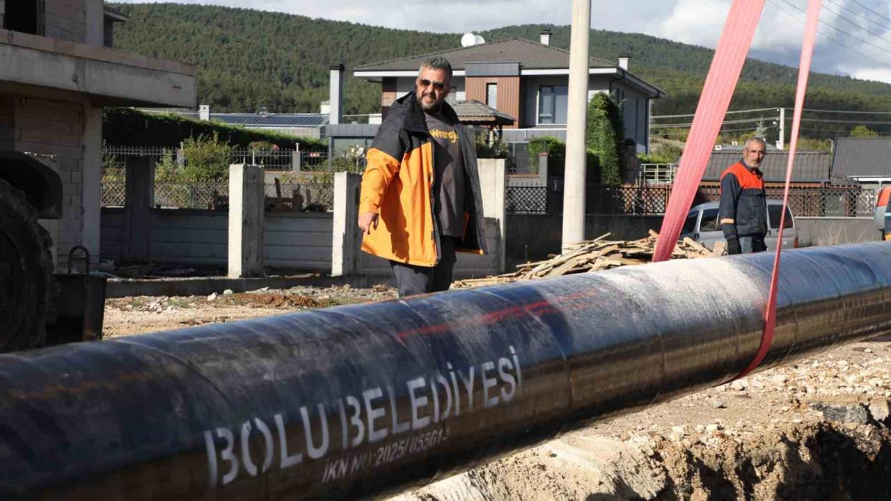 Bolu'da Su Kesintilerine Son Verecek Altyapı Çalışmaları Devam Ediyor